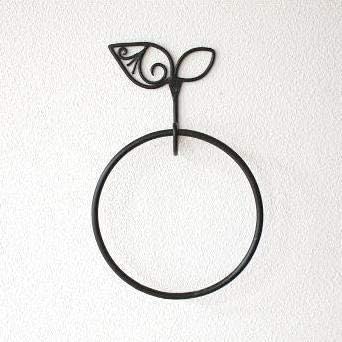 タオルハンガー アイアン タオル掛け おしゃれ かわいい アンティーク アイアンリングハンガー リーフ Kan13 Otcon Com Br