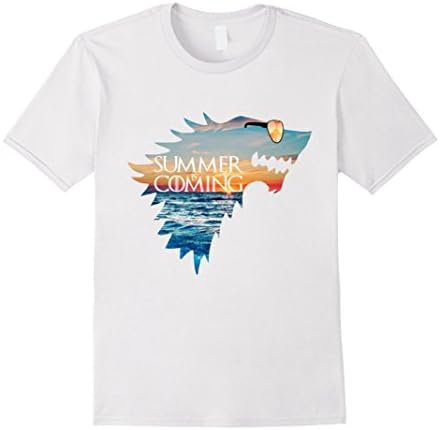 Mens Summer is coming t-shirt Large White