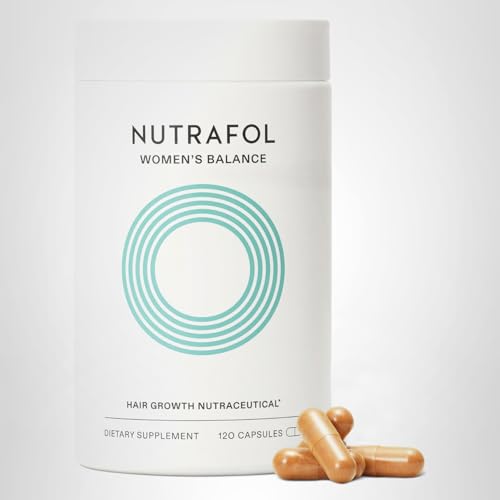 Nutrafol Women's Balance Hair Growth Supplements, Ages 45 and Up, Clinically Tested for Visibly Thicker Hair and Scalp Coverage, Dermatologist Recommended - 1 Month Supply