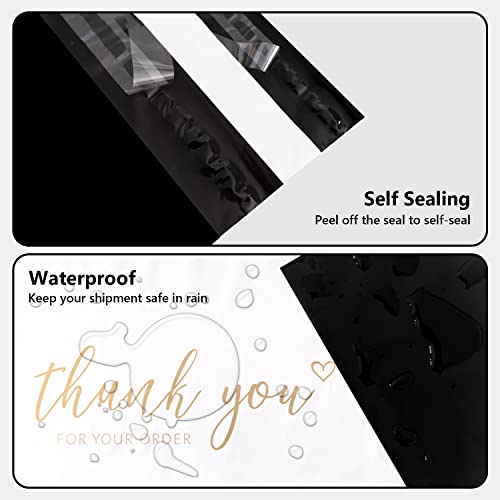 JinRuiKJ 10x13 inch Poly Mailers 25 PCS Shipping Bags White Envelopes with Self Adhesive, Waterproof and Tear-Proof Postal Bags, Chic Packaging Bags for Small Business, Bulk
