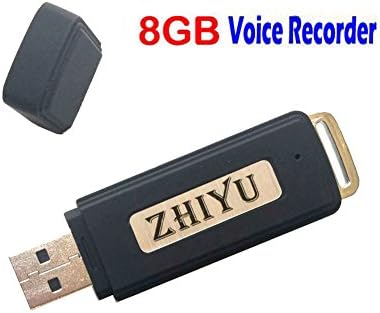 Best Spy Voice Recorder - USB Voice Recorder-Mini USB Flash Drive- USB Digital Voice Recorder- Blac k USB 8GB Flash Drive.