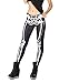 Zanuce Women's Fashion Anime Print Leggings Pant Stretch Tights Mechanical Bones 33 One Size