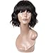 Ms Taj Short Afro Kinky Curly Human Hair Wigs for Black Women Brazilian Virgin Short Curly Afro Wigs None Lace 150% Density Unprocessed Afro Wig Human Hair Curly Machine Made (wavy wig)