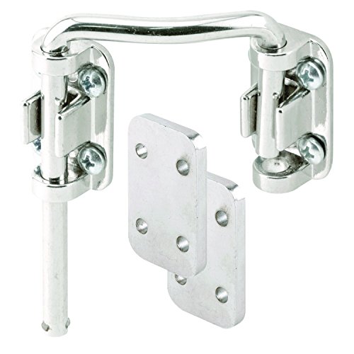 Defender Security U 10537 Steel Nickel Plated Left Hand Sliding Door Loop Lock, 2-1/4"