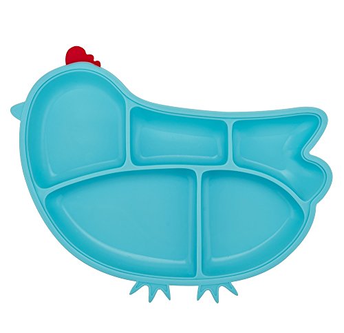 Innobaby Din Din Smart Silicone Suction Chicken Plate for Children, Blue