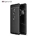 Cruzerlite Sony Xperia XZ3 Case, Cruzerlite Flexible Slim Case with Leather Texture Grip Pattern and Shock Absorption TPU Cover for Sony Xperia XZ3 (Black)