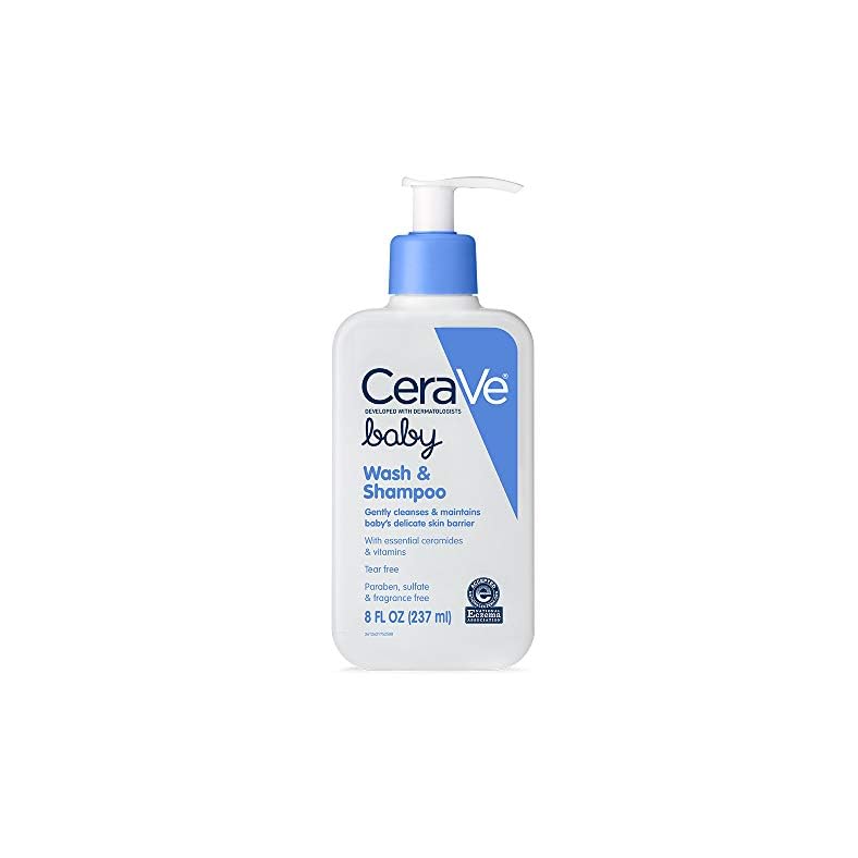 CeraVe Baby Wash & Shampoo | 2-in-1 Tear-Free Baby Wash for Baby Skin & Hair | Fragrance, Paraben, Dye, Phthalates…