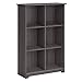Cabot 6 Cube Bookcase in Heather Gray