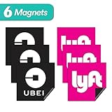 Uber Sign Magnet - 6 Premium Magnets Bulk Pack - [5