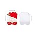 GIM Christmas Decor Kitchen Chair Slip Covers Red Adorable Featuring Mr & Mrs Santa Claus for Holiday Party Festival Halloween Kitchen Dining Room Chairs (Set of 2)