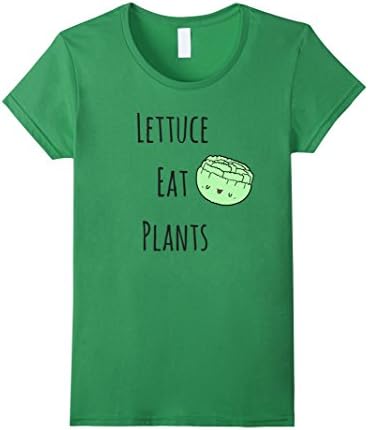 Womens Lettuce Eat Plants Vegan & Vegetarian T-Shirt Medium Grass
