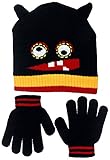 Polar Wear Boys Funny Monster Face Knit Hat & Gloves Set