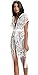 Costyleen Summer Womens Beach Wear Cover up Swimwear Bikini Lace Floral Long Maxi Beach Dress White, Large