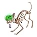 Halloween Haunters Life Size Skeleton Meowing Kitty Cat with Light-Up Green Eyes Prop Decoration - Scary 10