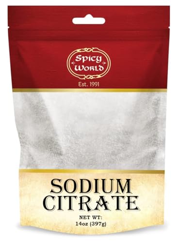 SODIUM CITRATE POWDER 14 OUNCE – FOOD GRADE, NON-GMO – EMULSIFIER FOR CHEESE, SPHERIFICATION, AND MOLECULAR GASTRONOMY COOKING