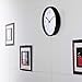Large Decorative Black Wall Clock - Universal Non-Ticking & Silent 12-Inch Wall Clock