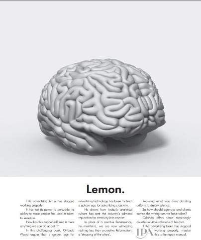 Lemon. How the advertising brain turned sour.