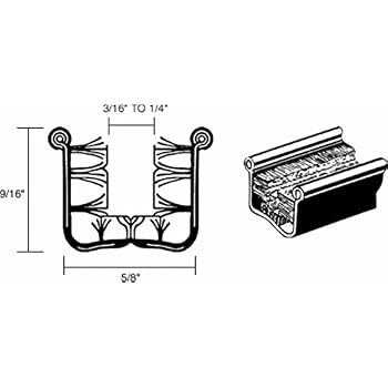 CRL Flexible Flocked Rubber Glass Run Channel For 1965-67 Chevy Trucks - 60" Long, AS131760 - View #7