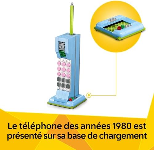 Creator 3-en-1 Le Téléphone Rétro - Jeu de Construction avec Cadran Rotatif - Se Transforme en Modèle des Années 80 ou en Portables des Années 2000 - Cadeau pour Fille ou Garçon dès 8 Ans 31174