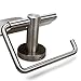 HOMEIDEAS Toilet Paper Holder Stainless Steel Bathroom Paper Towel Dispenser Tissue Roll Hanger,Wall Mount,Brushed Nickel