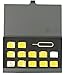 BLUECRAFT Nano SIM Card Case (Max. 12 Nano SIM Slots) Slim Aluminum Antistatic Holder with SIM Card adapters and Removal Ejector Pin Tool(Black)