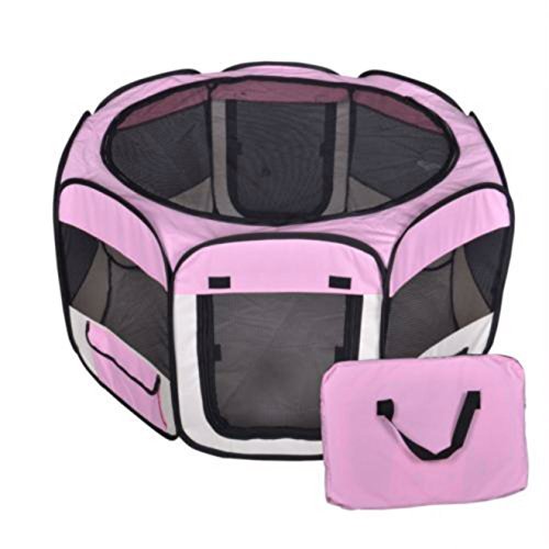New Small Pet Dog Cat Tent Playpen Exercise Play Pen Soft Cr