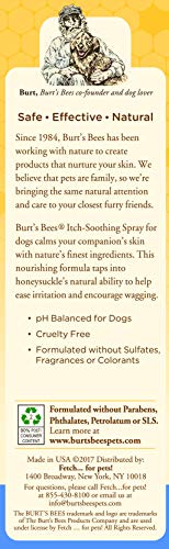 Burt's Bees For Dogs Natural Itch Soothing Spray with Honeysuckle | Dog and Puppy Anti-Itch Spray, 10 Ounces