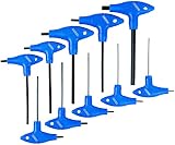 Draper 10 Pc T-Handle Hexagon Allen Key Set Metric Long Chrome Vanadium Steel view 6