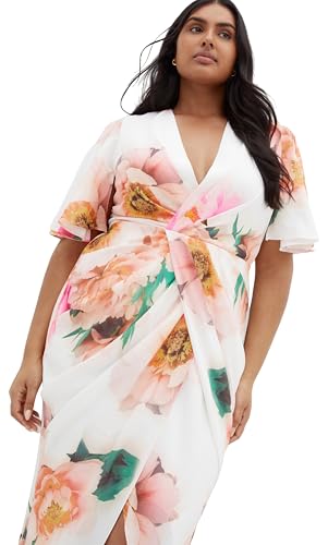 City Chic Women's Plus Size Dress - Braelynn Print Maxi, 14