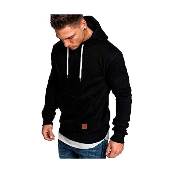 Men Christmas Fit Hoodies Pullover Sweatshirt Long Sleeve Tee shirt