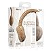 NoiseHush BT500 Bluetooth Earmuff Headphones with Mic for All iPhone, iPad and Smartphones - Brown/Beige