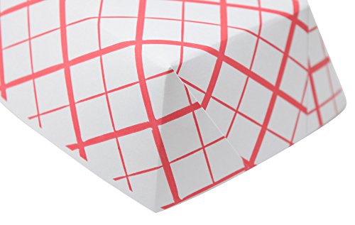 100 Red / White Food Trays (2 lb) WITH 100 Popcorn Bags (1 oz)