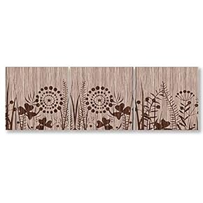 3 Panel Wooden Texture Art Painting Wall Bedroom...
