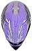 Youth Offroad Gear Combo Helmet Gloves Goggles DOT Motocross ATV Dirt Bike MX Motorcycle Purple - Medium