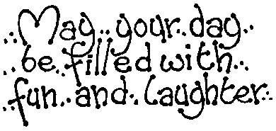 Art Stamps Filled with Laughter Stamp, Black
