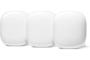 Google Nest WiFi Pro - Wi-Fi 6E - Reliable Home Wi-Fi System with Fast Speed and Whole Home Coverage - Mesh Router - Non-Reta