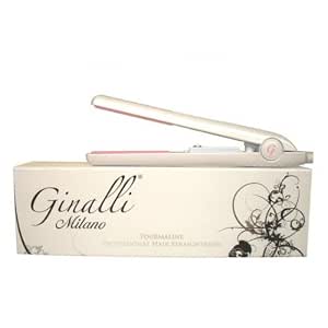 Amazon.com: ginalli Milano Turmalina Negro Flat Iron/alisador de cabello  Voltaje Dual 110 V-240 V : Belleza y Cuidado Personal