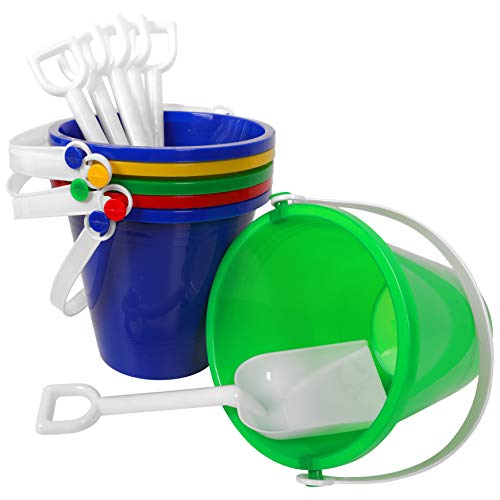 Narwhal Novelties Sand Toys for Kids, Beach Toys (24-PC) Sand Pail (12) Sand Shovel (12) - Thumbnail 3