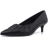 GENSHUO Womens Kitten Heels Pumps 