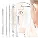 Blackhead Remover Pimple Extractor Curved Blackhead Tweezers 5-in-1 by Aignis