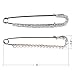 Fashion Pin - Safety Pin - Women Rhinestone Sweater Pin Large Safety Pin Jewelry - Unique Punk Hat Breastpin Brooch Pin - Catch Scarf or Lapel - Candy Cane Shape with Imitated Crystal or Pearl