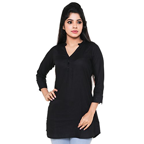 womens black tunic top