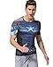 Red Plume Men's Compression Sports Fitness Shirt, Armor America Teamleader T-Shirt