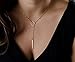 choice of all Lariat Necklace for Women Rose Gold Necklaces for Women Slip Chain Necklace Dainty Long Necklace Y-Shaped Pendant Necklace Trendy Chain Gold Jewelry For Women
