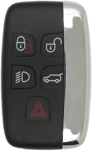BROVACS Replacement Key Shell + Uncut Blank Emergency Insert Key Compatible with LAND ROVER Range Rover 5 Button Smart Keyless Entry Remote Key Case Fob PG705N - Image 3