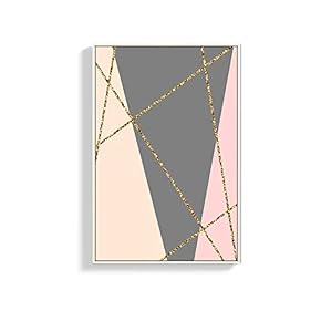 Framed Canvas Wall Art for Living Room, Bedroom Abstract Geometry Pattern Canvas Prints for Home Decoration Ready to Hanging - 16x24 inches