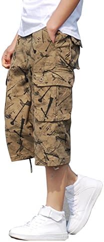 Men's Cotton Twill Cargo Shorts Outdoor Wear Lightweight(No Belt)(Coffee,40)