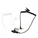 2.5mm Surveillance Listen Only Earpiece Covert Acoustic Coil Tube Headset for Walkie Talkies Ham Transceiver,Radio Speaker Mic Jacks