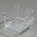 CFS 1072007 StorPlus Stackable Square Food Storage Container, 2 Quart Capacity, Clear (Pack of 6)