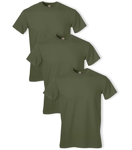 Soffe Men s Military Short Sleeve Crew T-Shirt, Cotton Poly Blend, 3 Pack Authentic Soffe, Durable Shrink-Resistant Cotton-Poly Blend, Military Uniform Color Match, Tagless 3-Pack, Black, Small